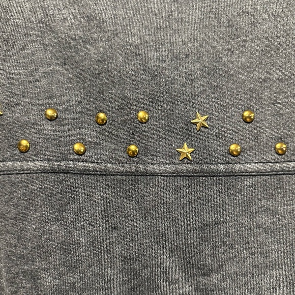 NWT Vintage Havana Gray Shacket Style Embellished Top - Picture 9 of 16